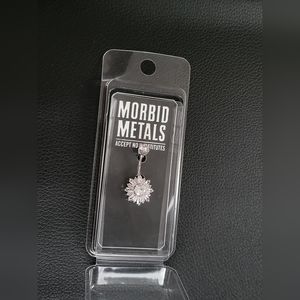 Navel Jewelry Silver Clear Crystal